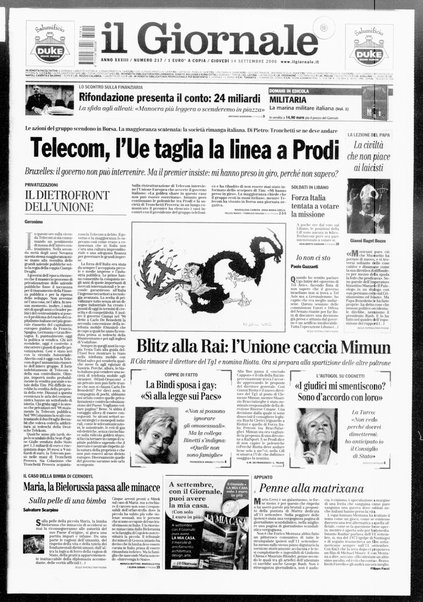 Il giornale : quotidiano del mattino